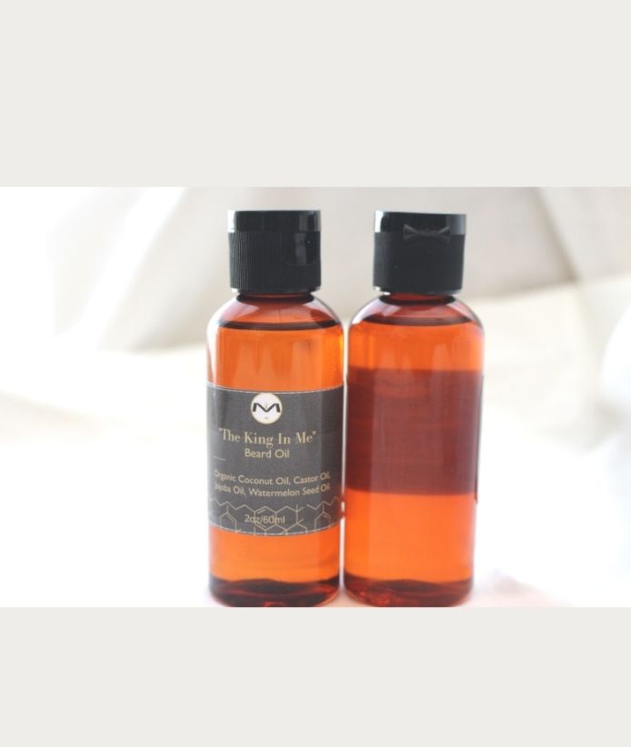 ⭐ Aceite de Barba King In Me | Semilla de Sandía · Coco · Ricino | 2oz | MOLIAE