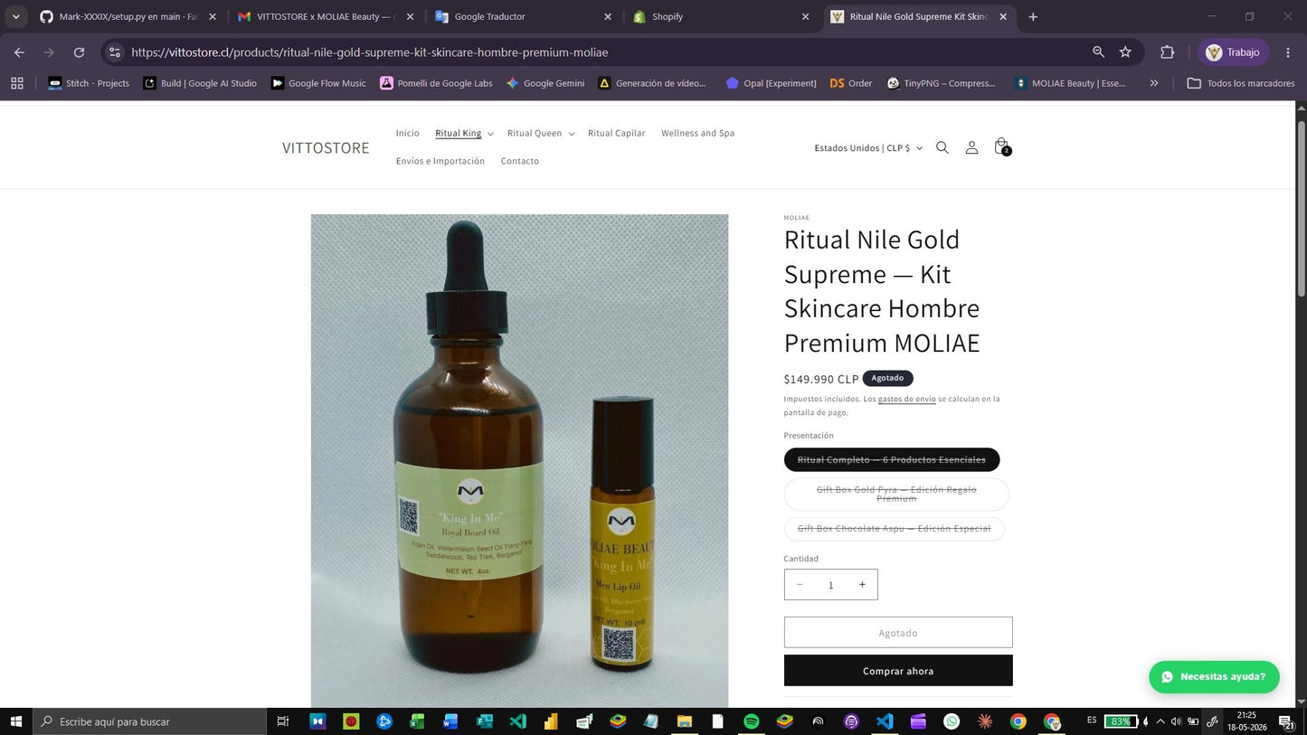 Kit de Masaje Ritual | Aceite de Masaje + Crema + Jabón Artesanal | Gift Box MOLIAE