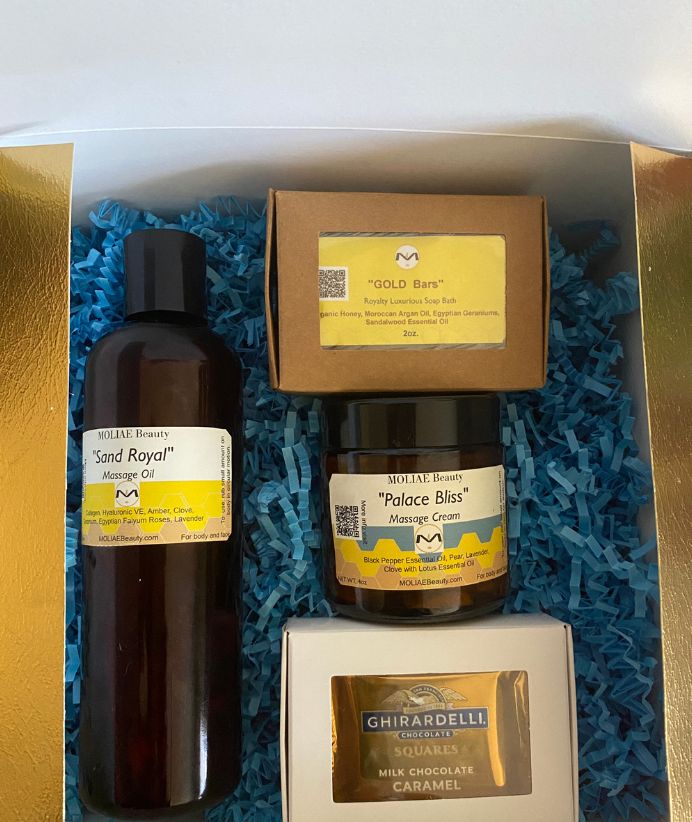 Kit de Masaje Ritual | Aceite de Masaje + Crema + Jabón Artesanal | Gift Box MOLIAE