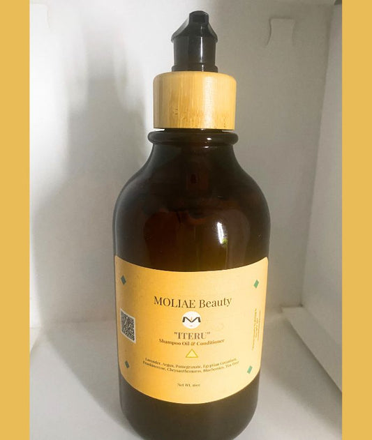 ⭐ Champú Aceite ITERU | Argán · Lavanda · Aloe · Granada | MOLIAE Beauty