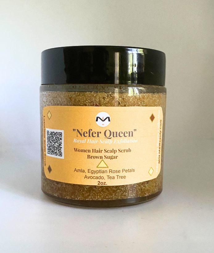 NEFER Queen Hair Scalp Scrub — Ritual Nile Queen Supreme