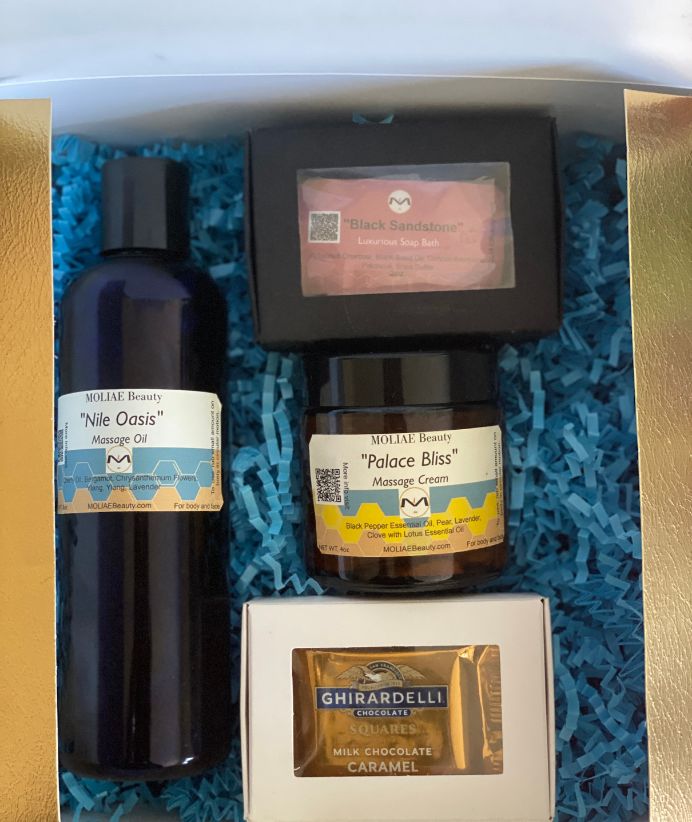 Kit de Masaje Ritual | Aceite de Masaje + Crema + Jabón Artesanal | Gift Box MOLIAE