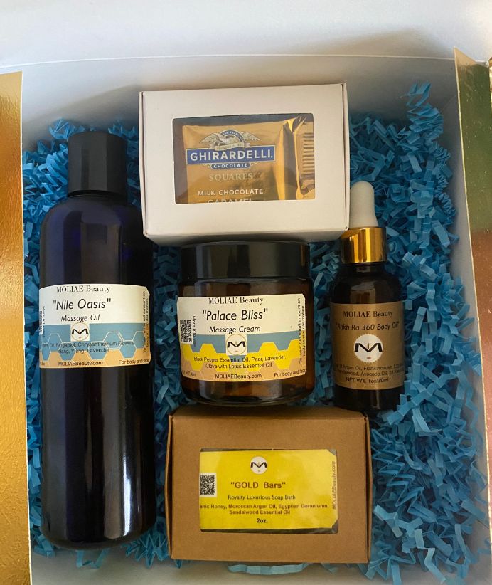 Kit de Masaje Ritual | Aceite de Masaje + Crema + Jabón Artesanal | Gift Box MOLIAE