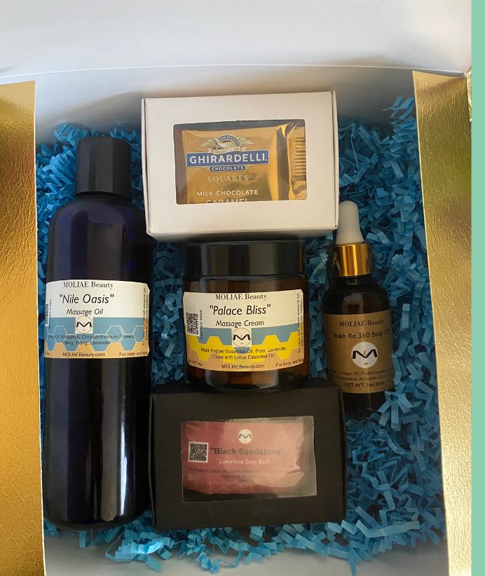 Kit de Masaje Ritual | Aceite de Masaje + Crema + Jabón Artesanal | Gift Box MOLIAE