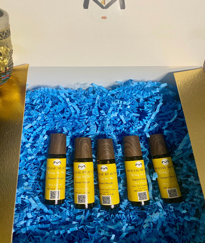 Desert Royal — Set 5 Aceites Labiales King In Me | Gift Box Premium | MOLIAE